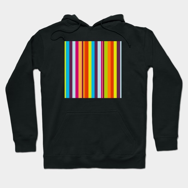 Rainbow Stripes Hoodie by StripePatterns